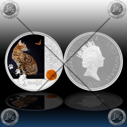 1oz NIUE 2 Dollars "Our Friends Kittens" Bengal Cat 2012 1oz NIUE 2 Dollars "Our Friends Kittens" Bengal Cat 2012
